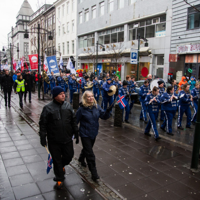 Kröfuganga í Reykjavík 1. maí 2017