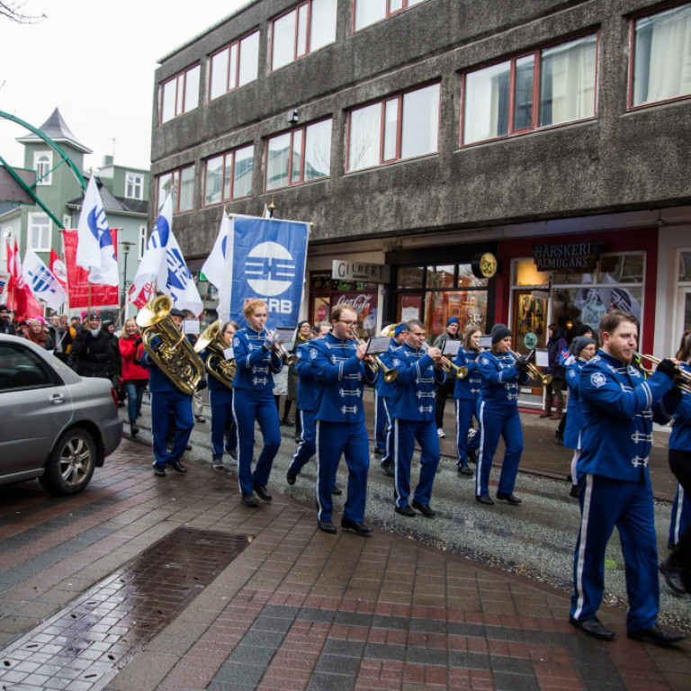Kröfuganga í Reykjavík 1. maí 2017