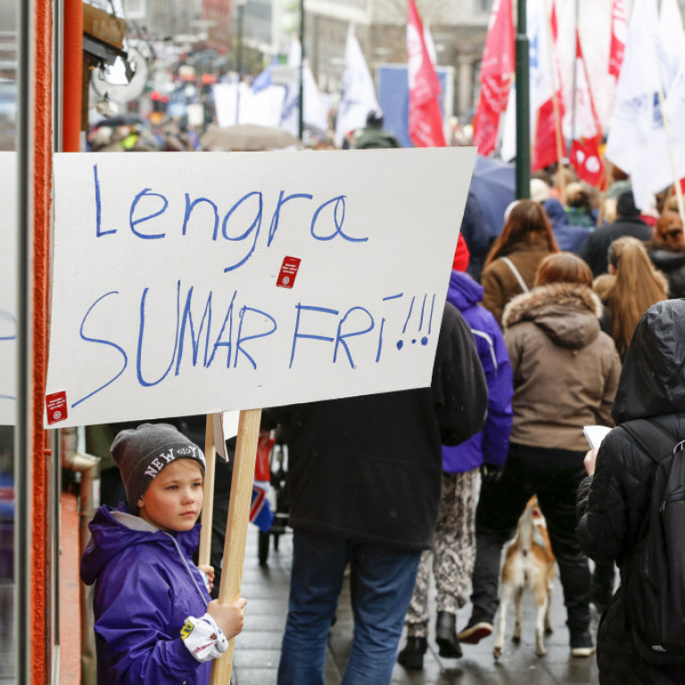 Kröfurnar voru af ýmsum toga hjá göngumönnum