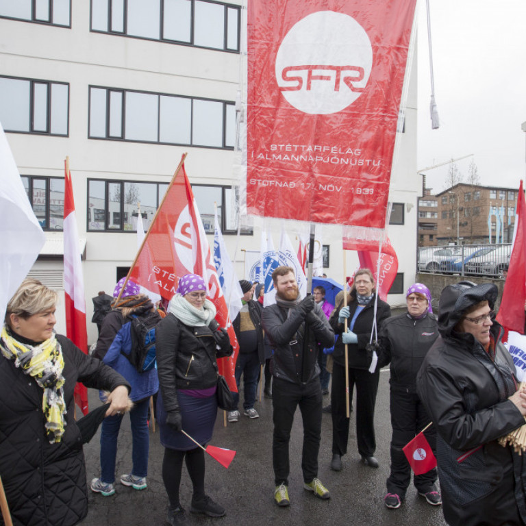 Kröfuganga 1. maí undirbúin