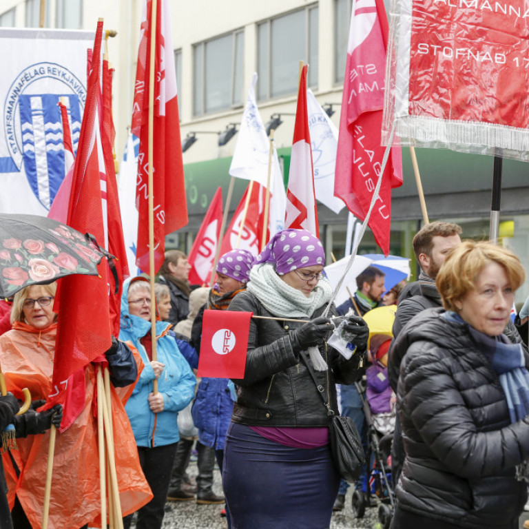 Kröfugangan 1. maí leggur af stað