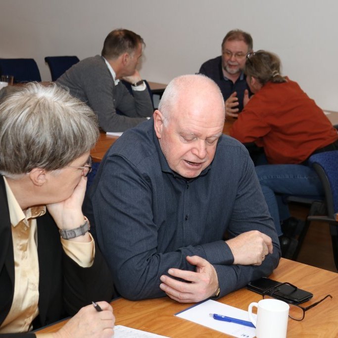 Unnin voru stutt verkefni til að þjálfa fólk í þeim aðferðum sem Sigríður Hulda kenndi.