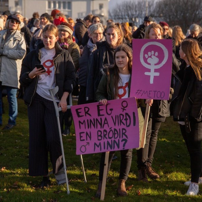 Samstöðufundur á Arnarhóli á kvennafrídaginn 24. október 2018.