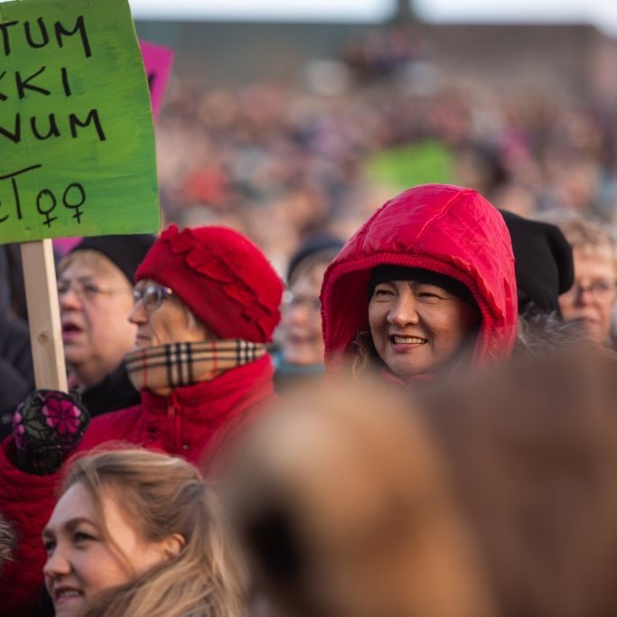 Samstöðufundur á Arnarhóli á kvennafrídaginn 24. október 2018.