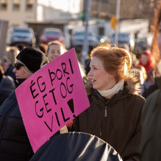 Samstöðufundur á Arnarhóli á kvennafrídaginn 24. október 2018.