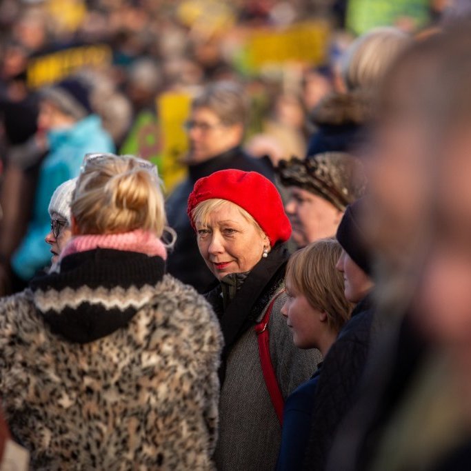 Samstöðufundur á Arnarhóli á kvennafrídaginn 24. október 2018.