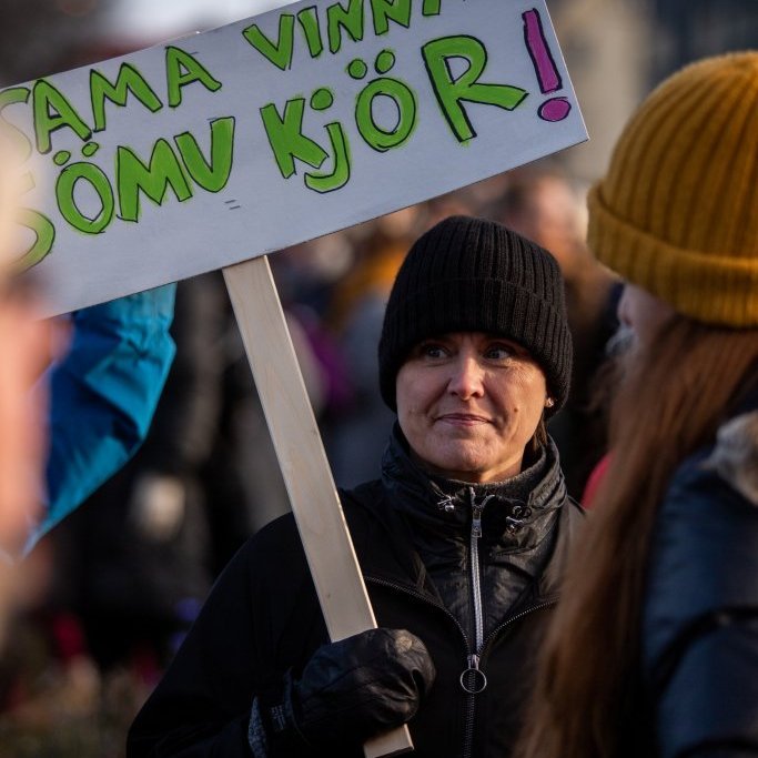 Samstöðufundur á Arnarhóli á kvennafrídaginn 24. október 2018.