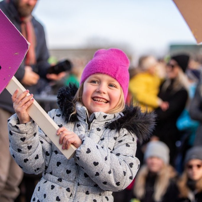 Samstöðufundur á Arnarhóli á kvennafrídaginn 24. október 2018.