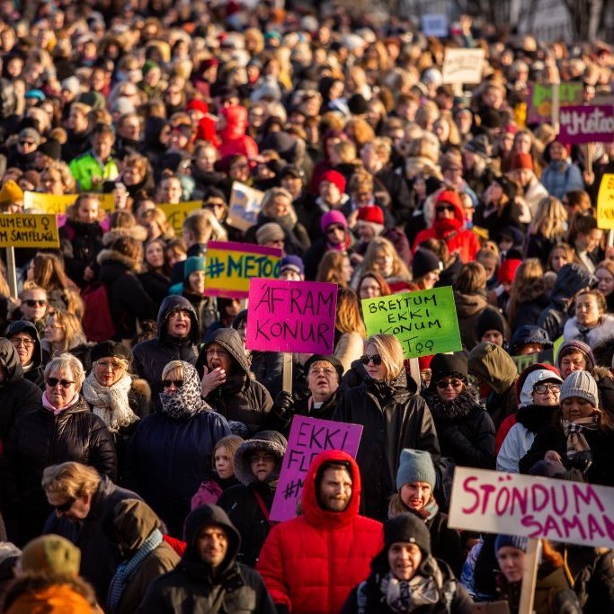 Samstöðufundur á Arnarhóli á kvennafrídaginn 24. október 2018.