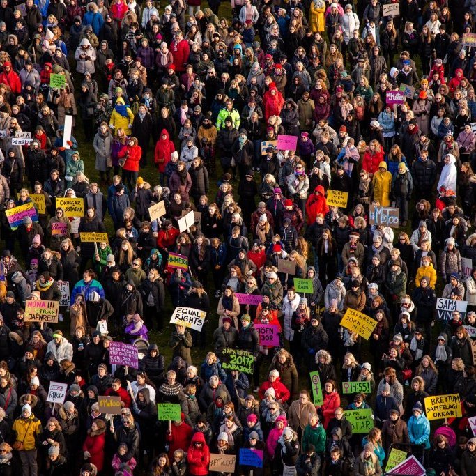 Samstöðufundur á Arnarhóli á kvennafrídaginn 24. október 2018.