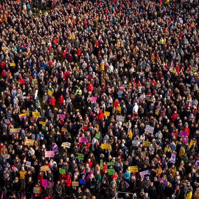 Samstöðufundur á Arnarhóli á kvennafrídaginn 24. október 2018.