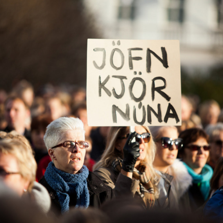 Kvennafrí - Samstöðufundur á Austurvelli