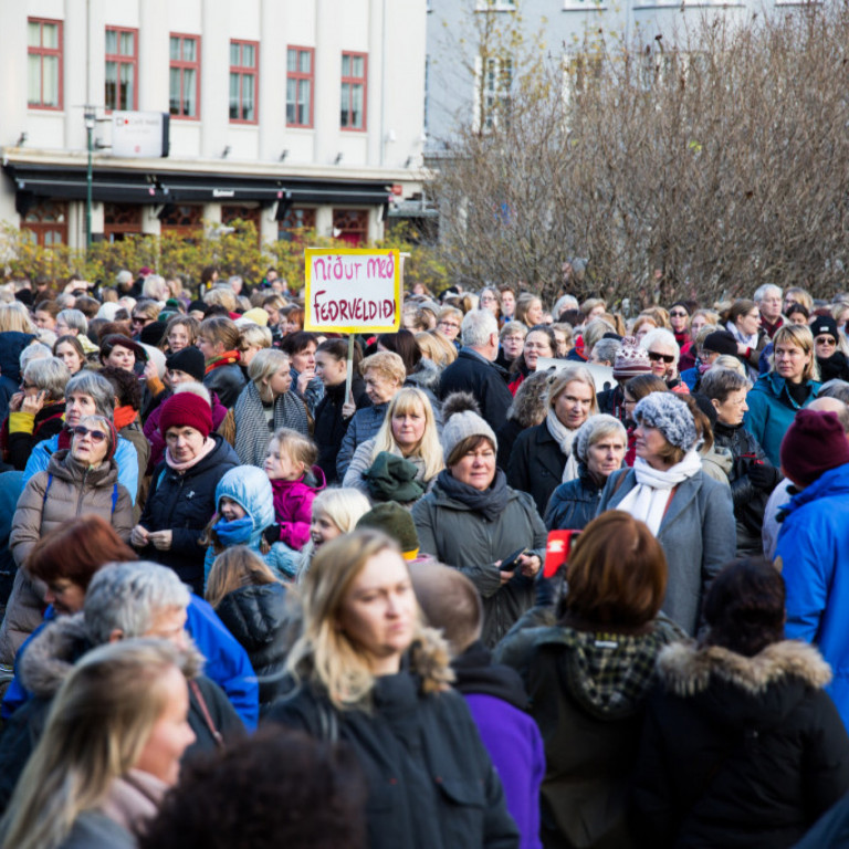 Kvennafrí - Samstöðufundur á Austurvelli