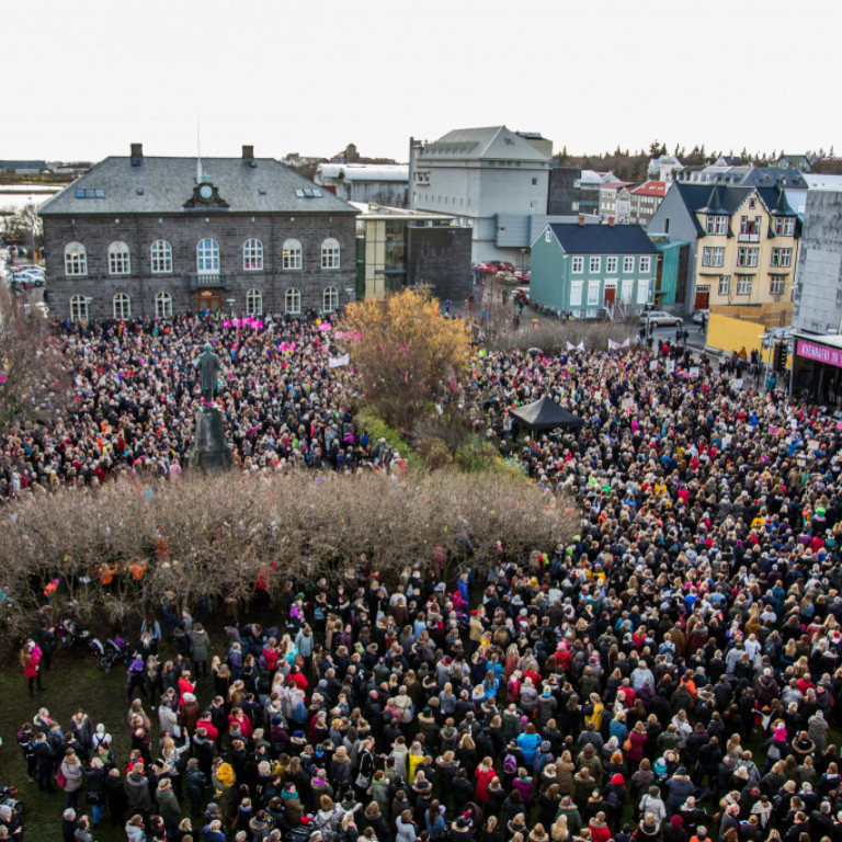 Kvennafrí - Samstöðufundur á Austurvelli