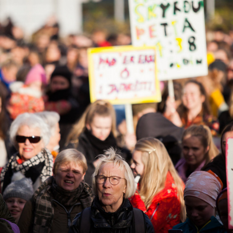 Kvennafrí - Samstöðufundur á Austurvelli