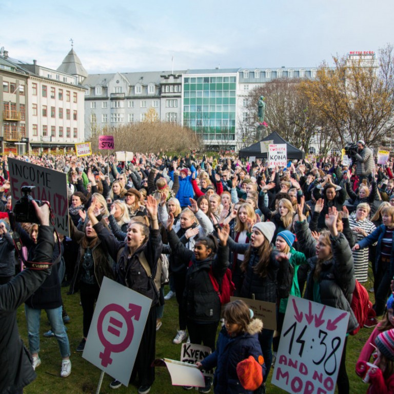Kvennafrí - Samstöðufundur á Austurvelli