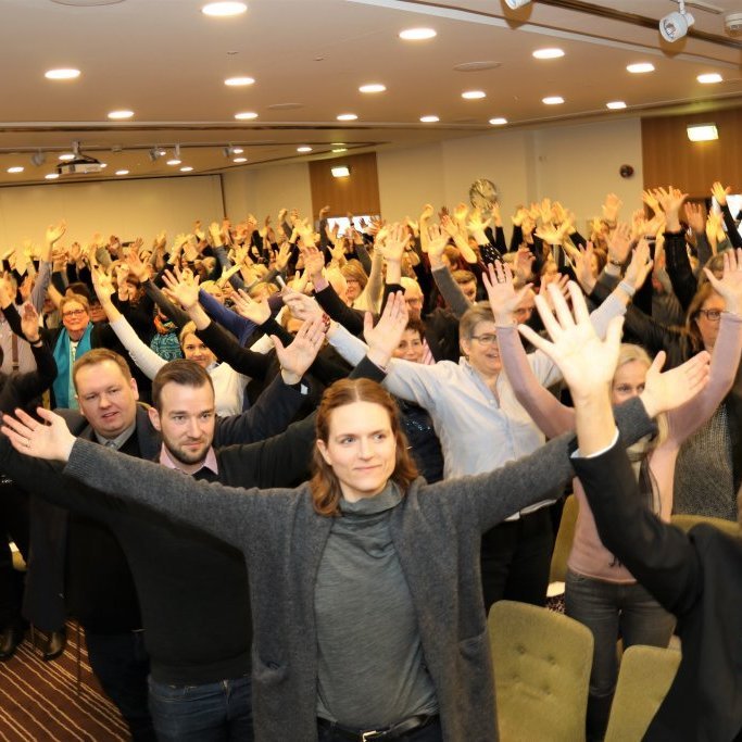 Þegar Hljómsveitin Eva er annarsvegar er alltaf von á fjöri.