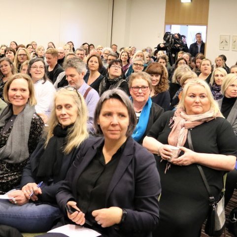 Málþingið um kulnun og álag í starfi var afar vel sótt.