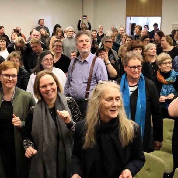 Þegar Hljómsveitin Eva er annarsvegar er alltaf von á fjöri.