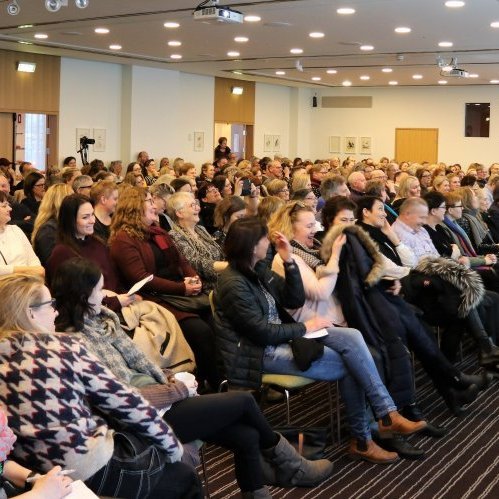 Málþingið um kulnun og álag í starfi var afar vel sótt.