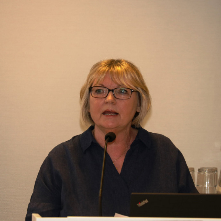 Birna Ólafsdóttir frá Sjúkraliðafélagi Íslands sagði frá reynslu sjúkraliða af fagháskólanáminu.