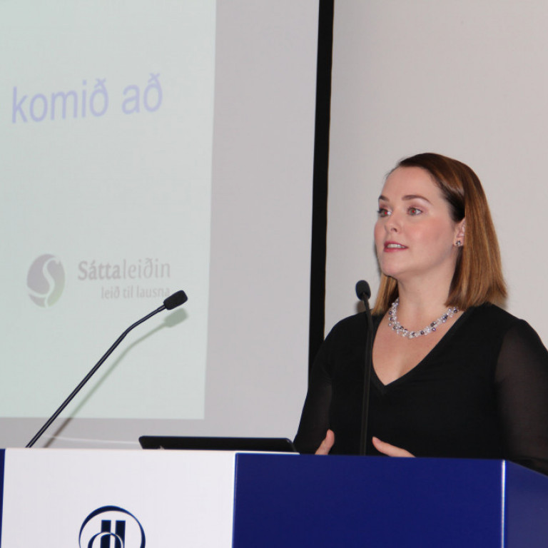 Lilja Bjarnadóttir fjallaði um sáttamiðlun.