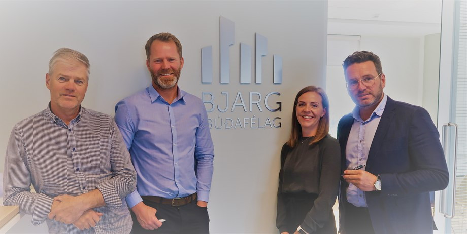 Samningur við Modulus var undirritaður á skrifstofu Bjargs.