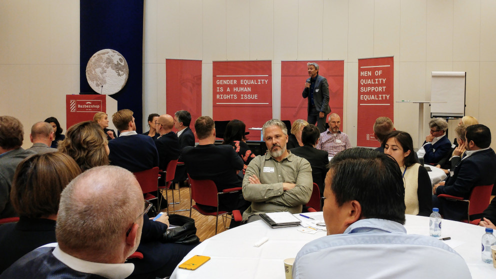 Gary Baker, forseti Promundo, var einn fyrirlesara á ráðstefnu um jafnréttismál.