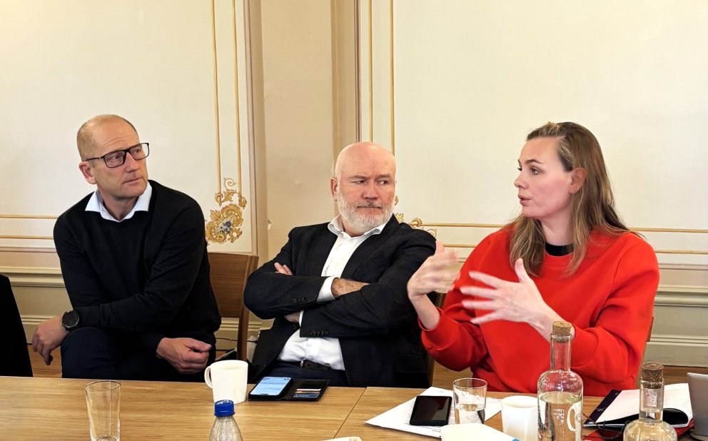 fv. Steffen Handal, Jon Olav Bjergene, Sonja Ýr Þorbergsdóttir