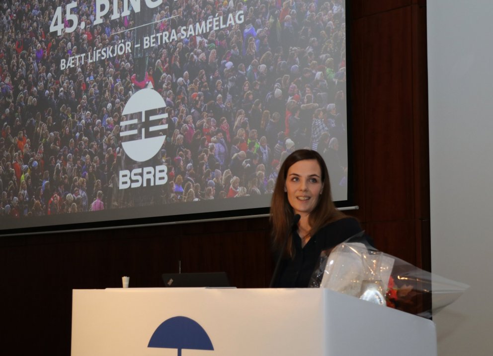 Sonja Ýr Þorbergsdóttir, formaður BSRB.