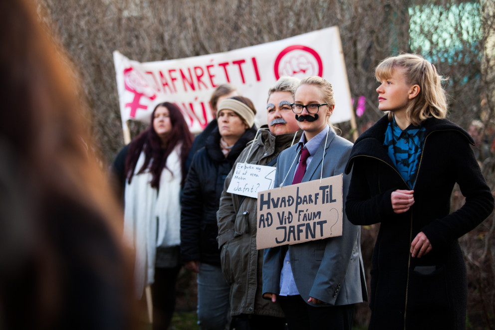 Barist hefur verið gegn kynbundnum launamun lengi.