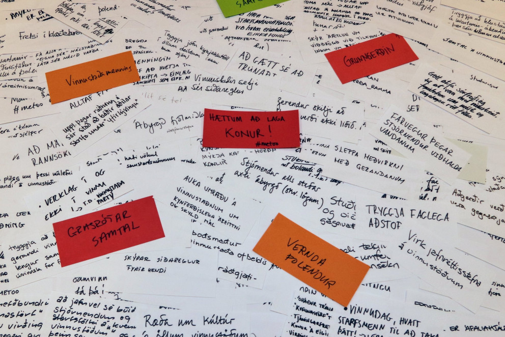 Fjölmargar ábendingar komu fram á fundi #metoo kvenna sem bandalög stéttarfélaga og Kvenréttindaféla…