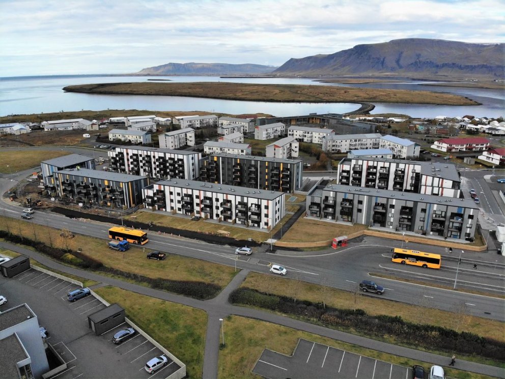 Fyrstu íbúðirnar sem Bjarg lauk við og kom í útleigu eru við Móaveg í Grafarvogi.