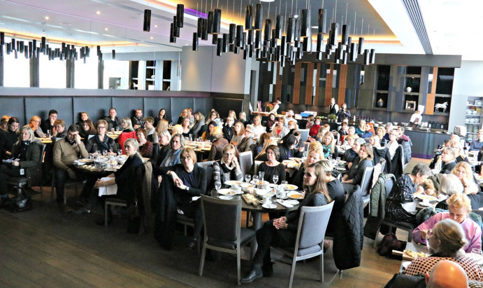 Góð þátttaka var á hádegisverðarfundinum.