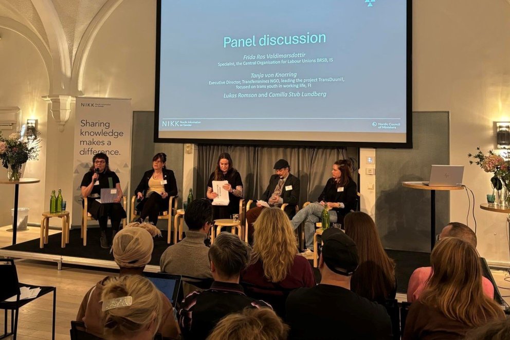 Fríða Rós Valdimarsdóttir, sérfræðingur í fræðslumálum hjá BSRB, sat í panel