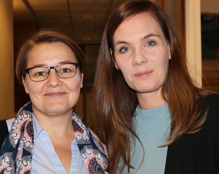 Sonja Ýr Þorbergsdóttir, formaður BSRB (t.h.), og Drífa Snædal, forseti ASÍ.