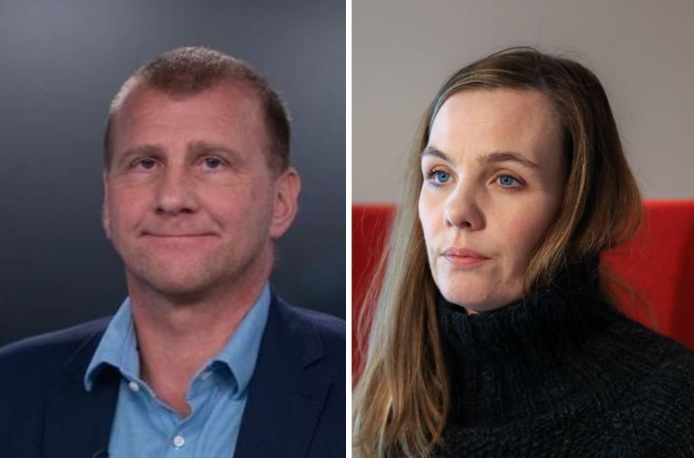 Fjölnir Sæmundsson, varaformaður BSRB og lögreglumaður og Sonja Ýr Þorbergsdóttir, formaður BSRB