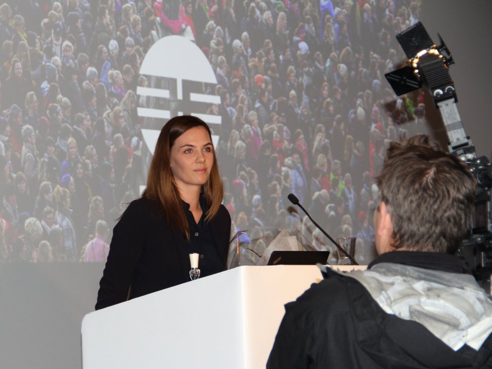 Sonja Ýr Þorbergsdóttir var kjörin formaður BSRB.