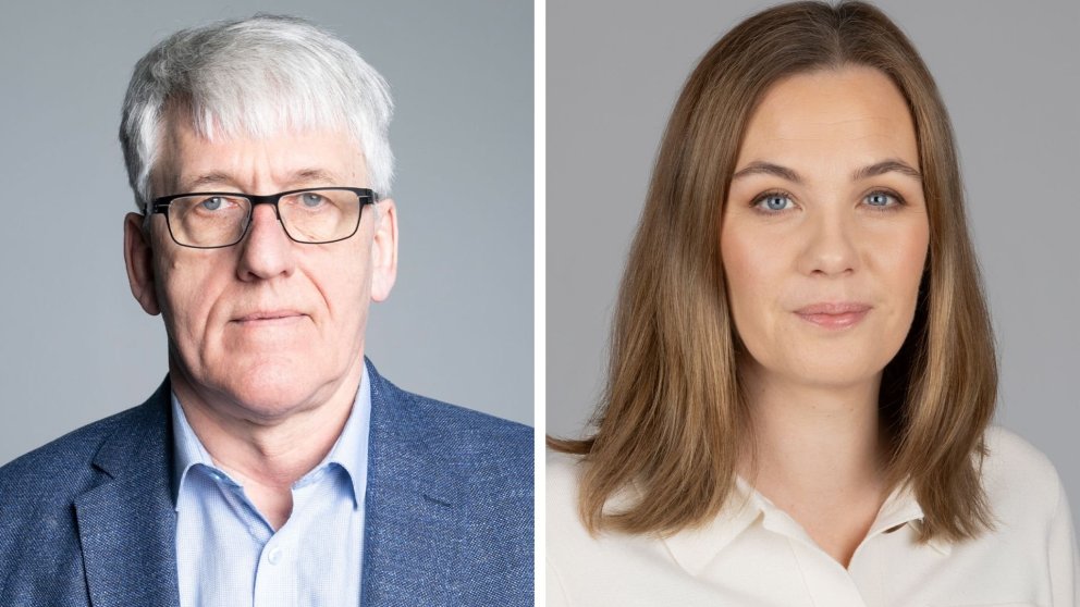 Finnbjörn Hermannsson forsteti ASÍ og Sonja Ýr Þorbergsdóttir formaður BSRB