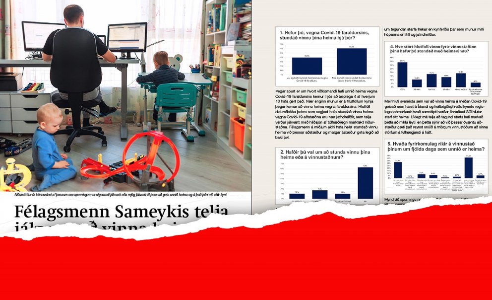 Fjallað er um könnunina í tímariti Sameykis.