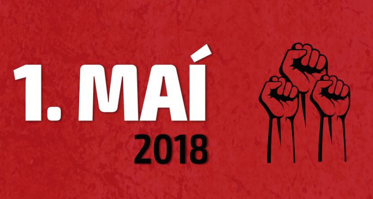 Launafólk sýnir samstöðu með því að taka þátt í kröfugöngu og baráttufundum á alþjóðlegum baráttudeg…