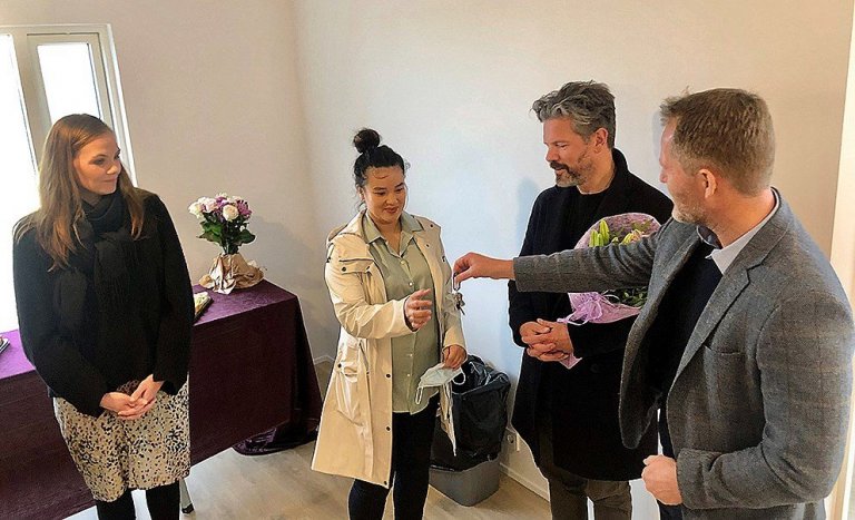 Sonja Ýr Þorbergsdóttir formaður BSRB, Hjördís Björk Þrastardóttir, Dagur B. Eggertsson borgarstjóri…