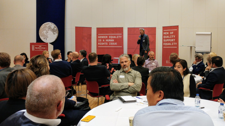 Gary Baker, forseti Promundo, var einn fyrirlesara á ráðstefnu um jafnréttismál.