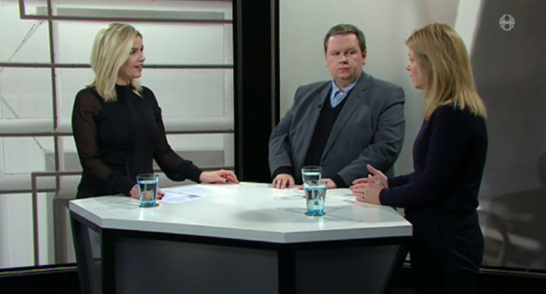 Magnús Már Guðmundsson og Alda Hrönn Aradóttir (til hægri) voru gestir Kastljóssins í gærkvöldi.