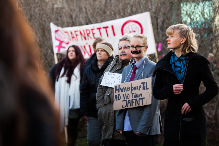 Barist hefur verið gegn kynbundnum launamun lengi.