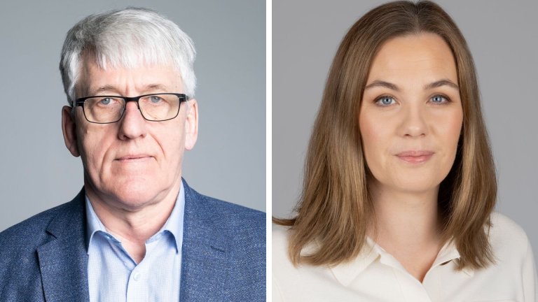 Finnbjörn Hermannsson forsteti ASÍ og Sonja Ýr Þorbergsdóttir formaður BSRB