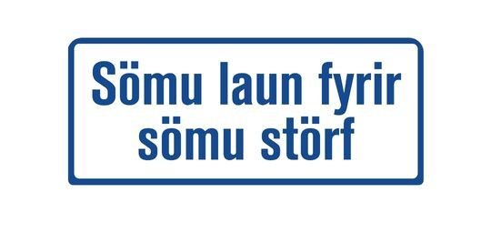 Launatöflur hjá ríkinu hækka um 0,75% í september