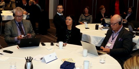 Eva Nordmark, nýr atvinnuvegaráðherra Svíþjóðar, var gestur á 45. þingi BSRB haustið 2018.