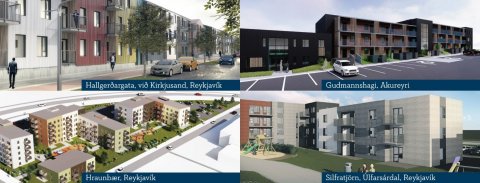 Íbúðir á fjórum nýjum stöðum voru auglýstar lausar til umsóknar.