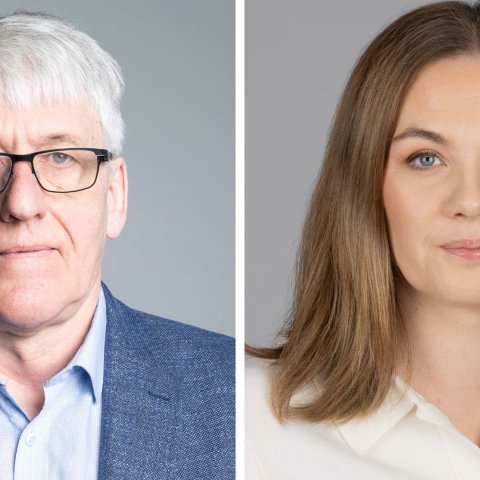 Finnbjörn Hermannsson, forseti ASÍ og Sonja Ýr Þorbergsdóttir, formaður BSRB